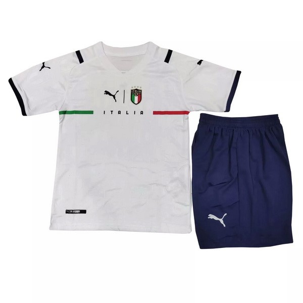 Camiseta Italia Segunda equipo Niño 2021 Blanco